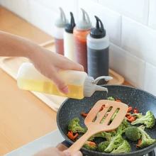 

1pc Condiment Squeeze Bottles ,For Ketchup Mustard Mayo Hot Sauces Olive Oil Bottles Kitchen Gadget Kitchen Accessories