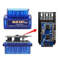 Best 2pcb PIC18F25K80 ELM327 V1.5 Bluetooth 5.1 For IOS Android PC Car Diagnostic Tool Super Mini ELM 327 OBD II Code Reader 1