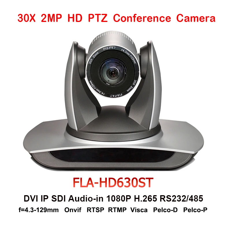 2MP 30X Optical Zoom 1080P 60fps PTZ Broadcast Camera Live Streaming 3G