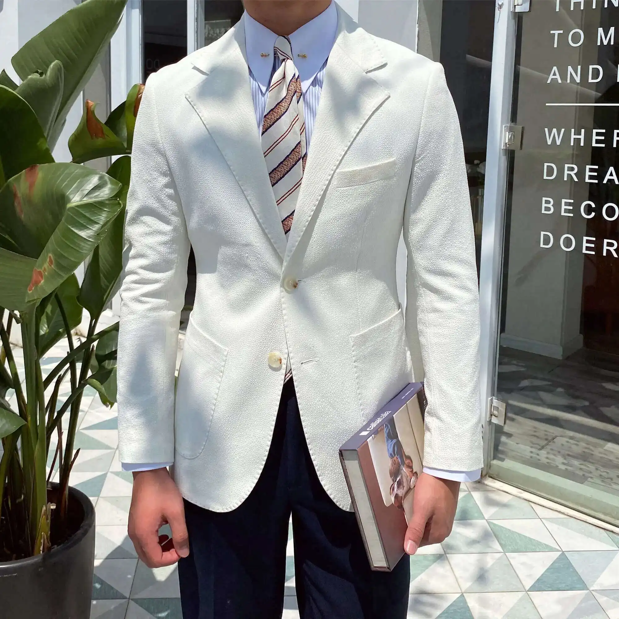 European Blazers For Men Social Club Outfits Solid Blazer Men Party Dinner British Business Office Formal Blazer Hombre
