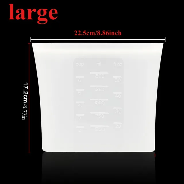 1/2/3/4 pièces sac de conservation de la fraîcheur en Silicone sac scellé sac alimentaire domestique de qualité alimentaire réfrigérateur stockage sac alimentaire auto-scellé 2