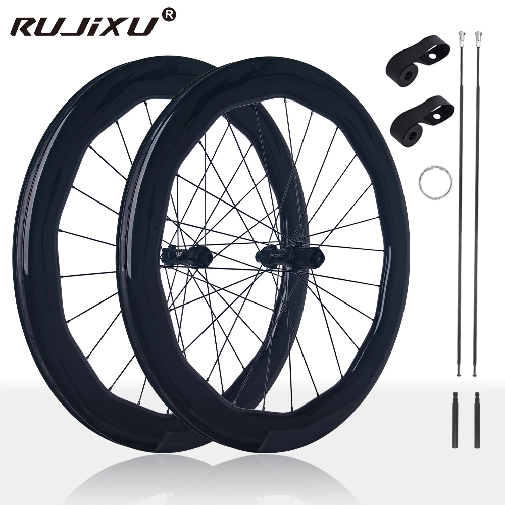 RUJIXU 700C Carbon Road Wheels 4550 4045 Disc Brake