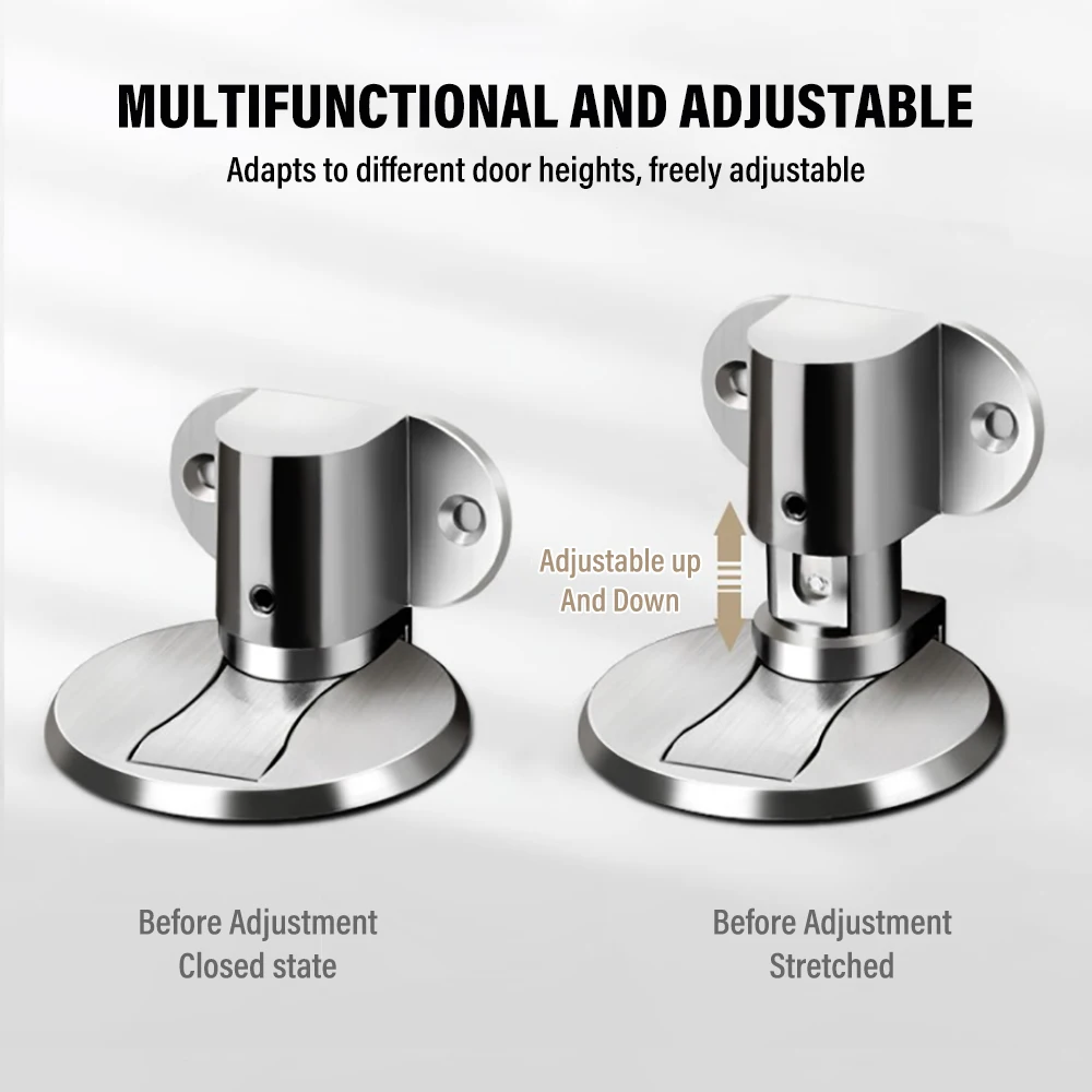 Door Stopper Anti-collision Household Invisible Door Suction Punch-free Strong Magnetic Adjustable Stopper For Doors door stopper