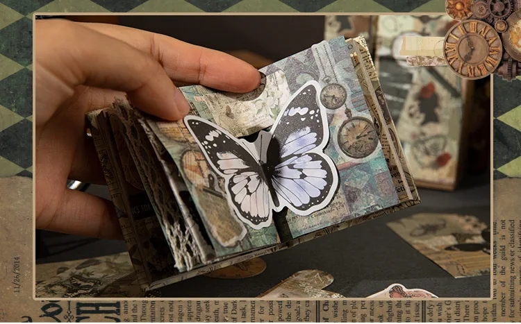 Scrapbooking Set Gift Box Scrapbook Material Stickers Card Craft Paper Book Scrapbooking Supplies Crafts Supplies