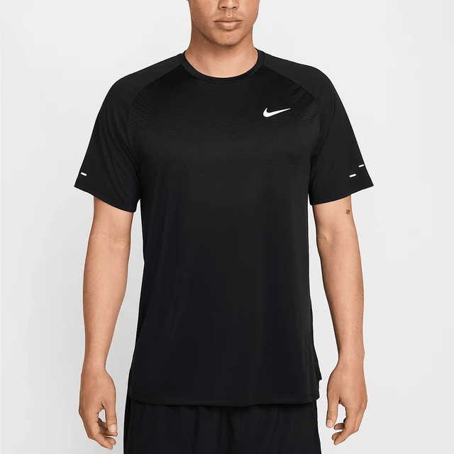Nike officiel véritable 2025 nouveau hommes course formation respirant à manches courtes T-Shirt HV5204-010 1