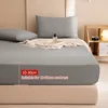 Waterproof Bed Cover Fitted Bed Sheets With Elastic Band Anti-slip Adjustable Mattress Protector Double Fitted Sheet 160/180x200 2