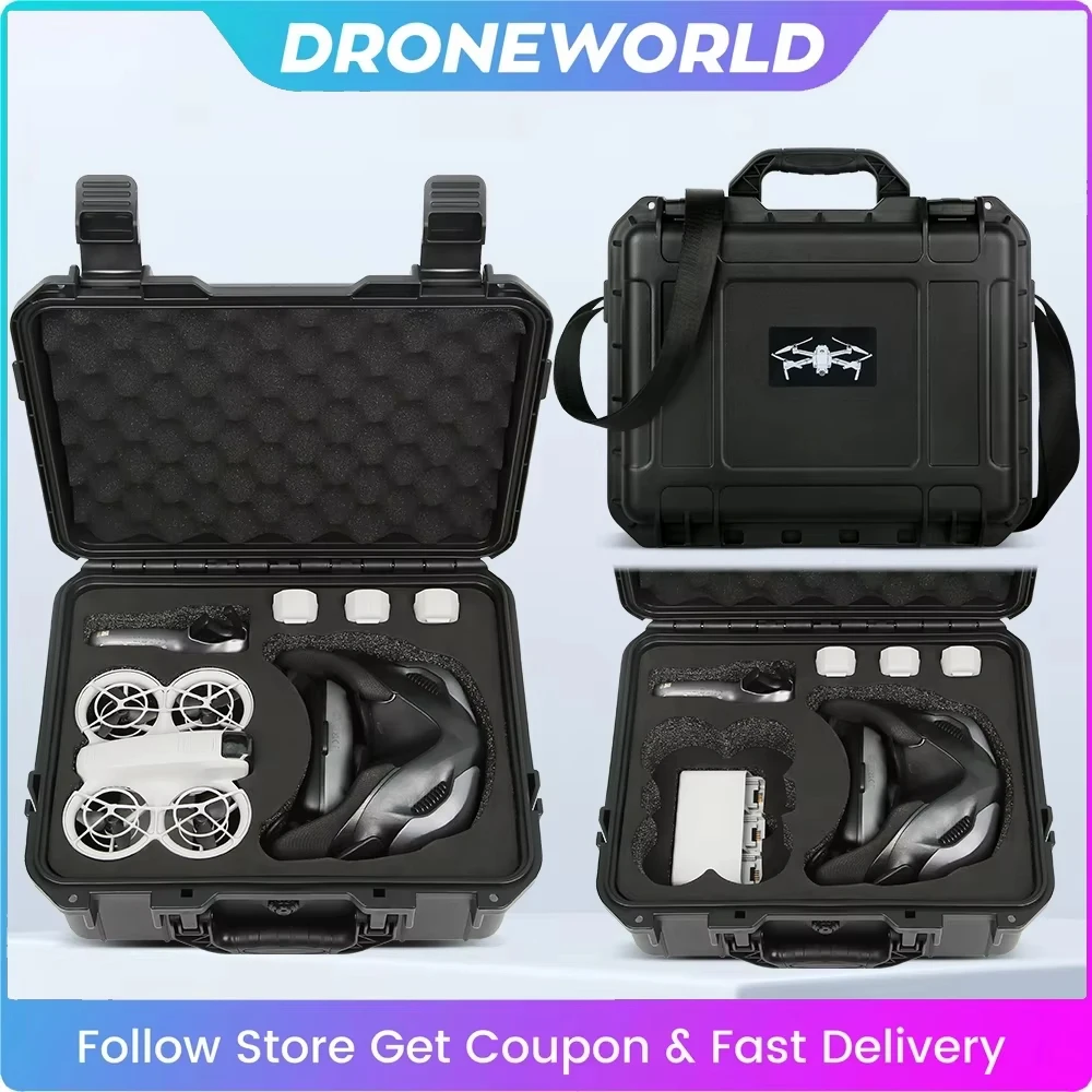 For DJI NEO Goggles N3 Storage Explosion-Proof Carrying Case Hard Bag Portable Safety Box DJI NEO Rocker 3 Drone Accessories