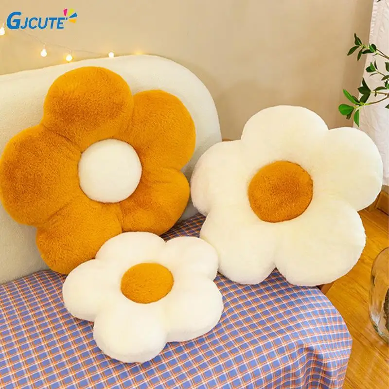 

35cm Stuffed Daisy Flower Seat Cushion Sunflower Shape Kids Girl Bedroom Seat Pillow Office Room Decor Sofa Cushions Plush Toys