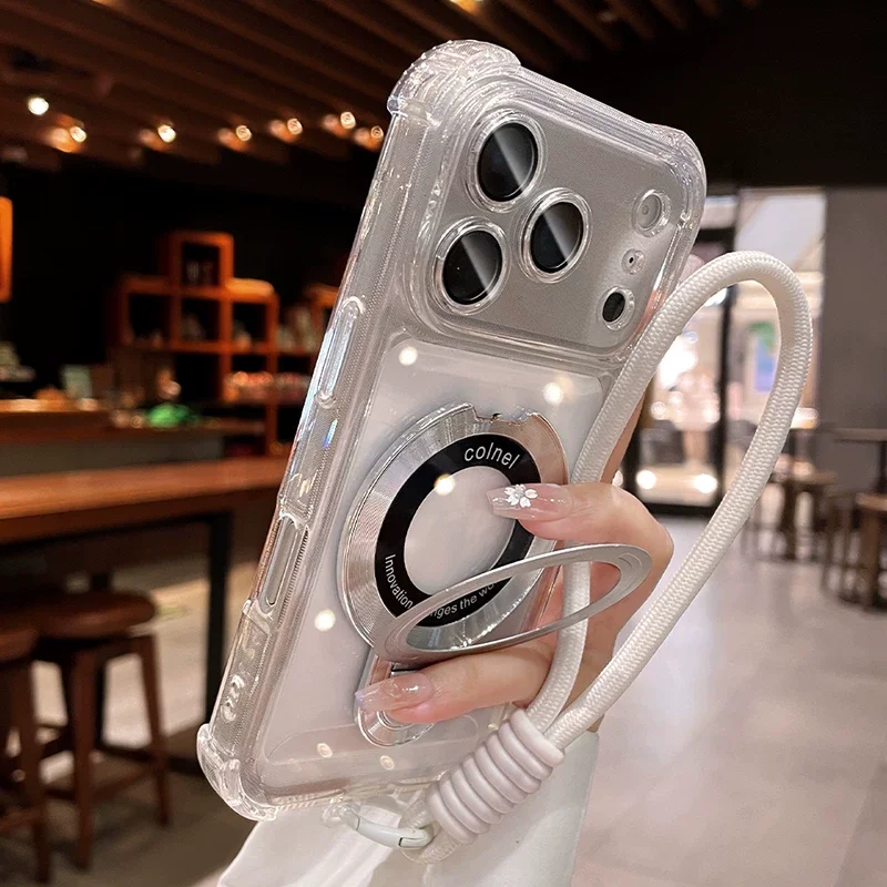 3D Hold Stand Hand Strap Soft Clear Back Cover