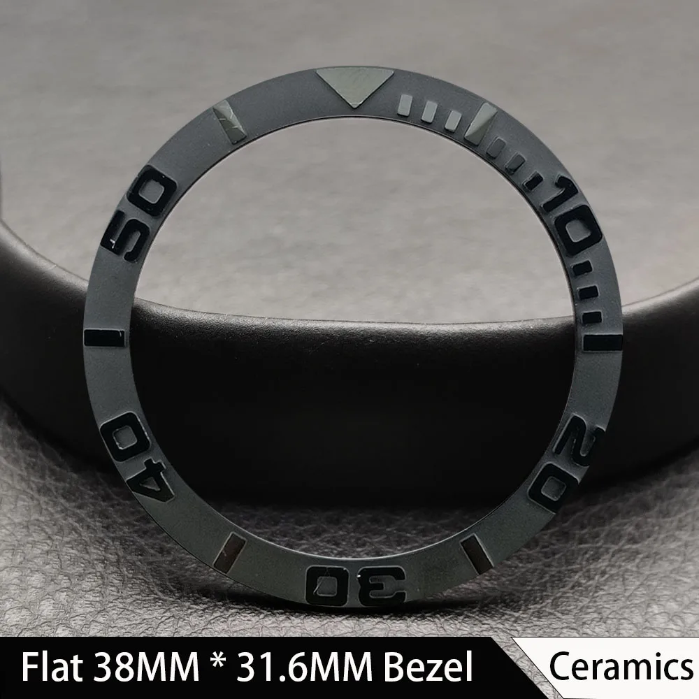 Fashionable Flat Aluminum/Ceramic Watch Bezel Insert - Men's 38mm Watch Accessory