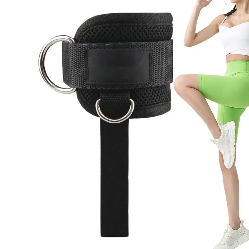 

Kick Back Ankle Strap Cable Machine Ankle Workout Straps Double D-Ring Fitness Ankle Cuffs Work Out Cuff Attachment For Booty