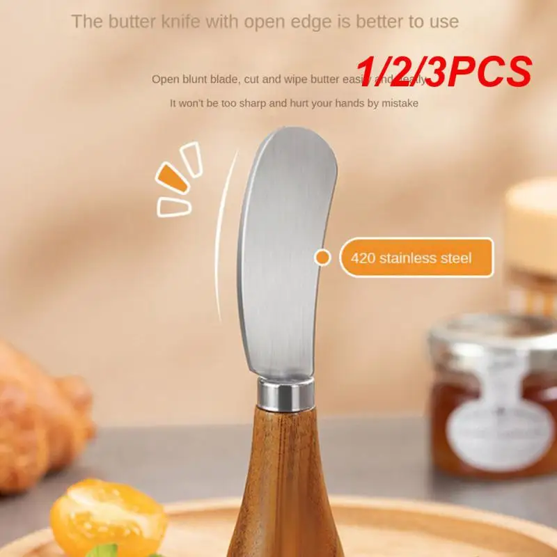 Silicone Spatula Cheese Knife 1/2/3PCS Children Kid Cheese Cream Butter Spatula Sandwich Cake Slicer Knife Blade Stainless Steel Baking Tool Kitchen