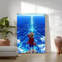 ⁦ملصقات "لوفي" جدارية عالي الدقة | HD "Monkey D. Luffy" Waterproof Wall Art Poster Stickers⁩ - الصورة ⁦6⁩