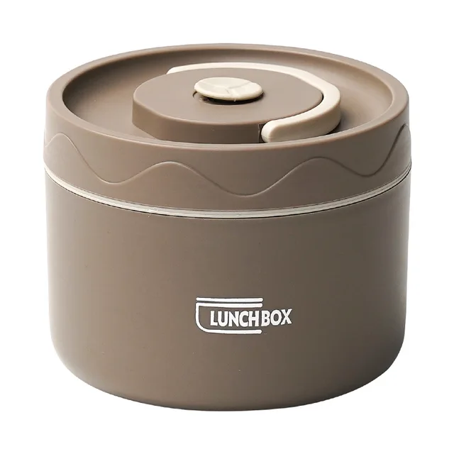 Boîte à déjeuner isolée en acier inoxydable, seau isolé, bol à soupe à Double couvercle, boîte à Bento 6