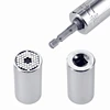 Universal 7-19mm Torque Wrench Head Socket Sleeve Multi Purpose Spanner Key Power Drill Adapter Magic Hand Tools Set 3