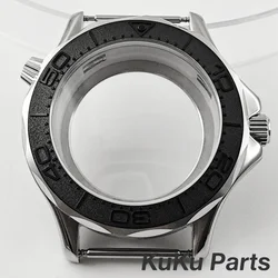 41mm Transparent Back Waterproof Watch Case with 31mm Dial (NO.2 Black)