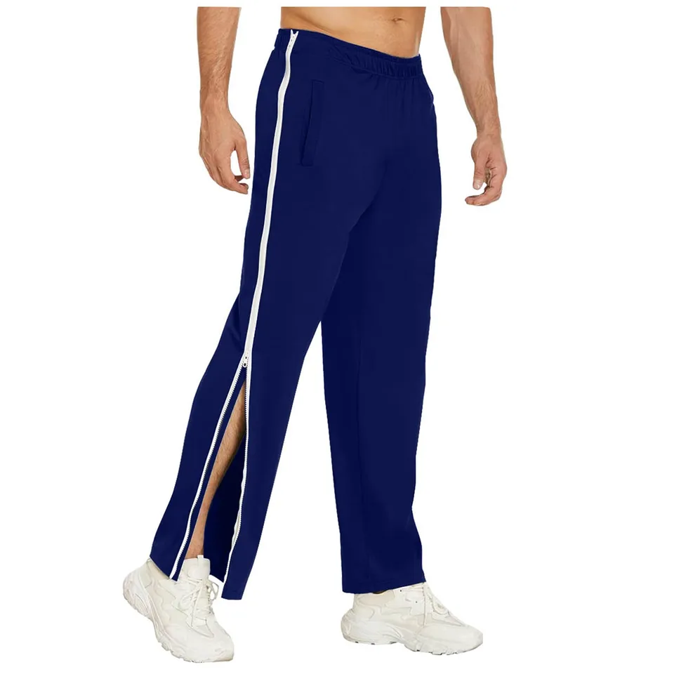 Mens Comfortable Side Split Jogging Sweatpants