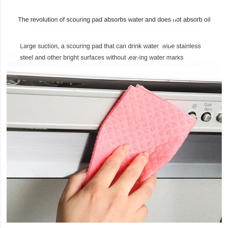 Reusable Cleaning Cellulose Sponge Cloths Absorbent Wipes Clean Kitchen Car  Dish Eco-Friendly Dishcloth Hand Towel Auto (2 Pack (10pcs))