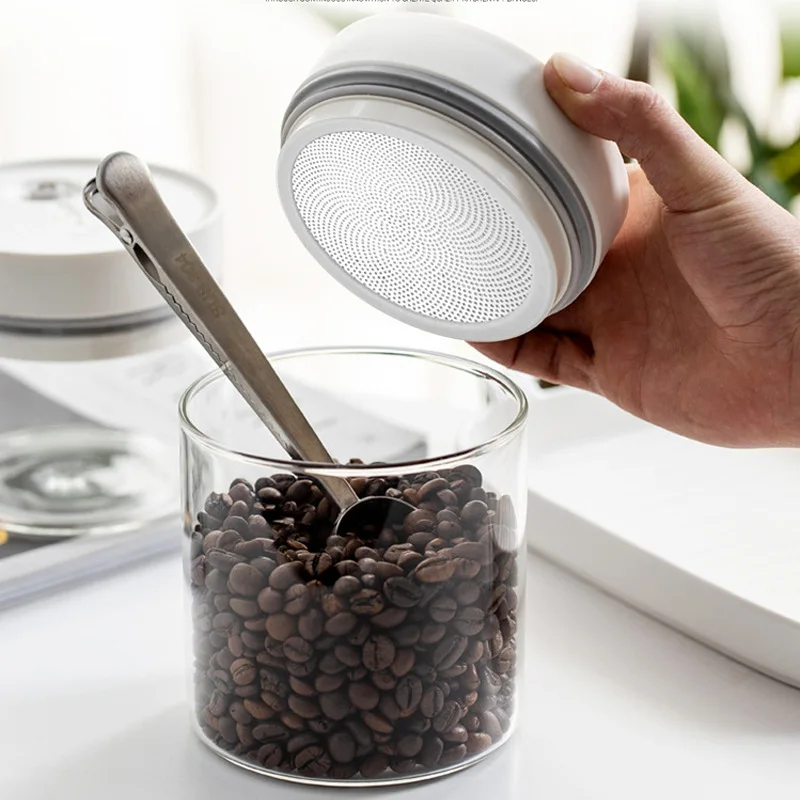 Coffee Beans Tea 600/950ml Airtight Container Useful Convenient Sealed Tank Electric Vacuum Airtight Jar for Home 2