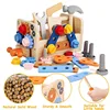 Kids Tool Set Wooden Educational STEM Construction Montessori Toys Role Play Interactive Games for Kid Portable Storage Tool Box 1