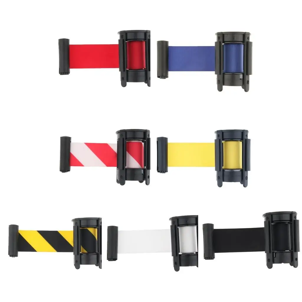 6-Color Stanchion Queue Extended Retractable Belt Straps 2m/ 6.6ft