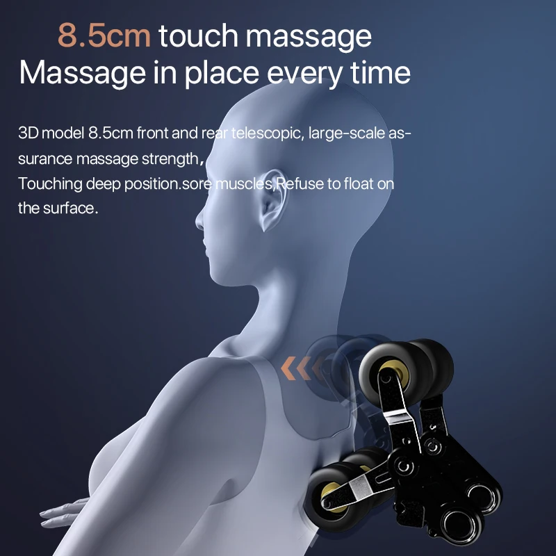JARE A8 Electric Full Body Massage Chair Neck Back Waist Leg Infrared Heating Vibration Kneading Shiatsu Cushion Seat Relaxation 3