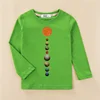Kids Casual T-shirt Solar System Pattern Tops Baby Boys Cotton Fashion Shirt 3-14T Children Long Sleeved Tees 4