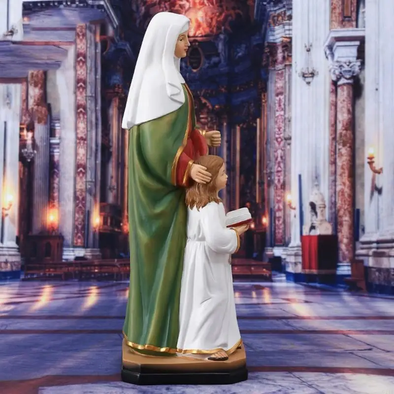 European Character Ornaments Mother and Child Resins Craft Figurine Miniature