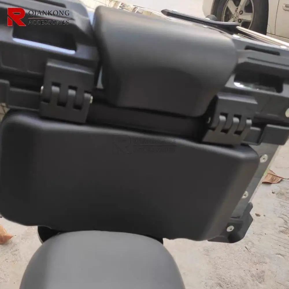 Acouto Motorcycle Top Box Backrest - Universal Passenger Back Cushion Pad