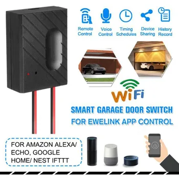 WiFi Smart Garage Door Opener Controller APP 5V 1A Voice Control Smart Phone Remote Control Compatible with Alexa Google Home 1