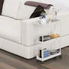 Multi - Layer 360° Rotating Storage Cart in ABS - Space - Saving, for Dorms & Kitchen,bathroom,Non-slip and durable 3