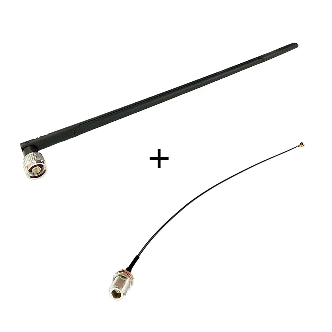 

Wifi Antenna 2.4Ghz 5dbi High Gain with Omni N Male Connector Signal Booster+ N Female to IPX Connector Cable Wholesale