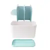 1Pcs Toothbrush Toothpaste Holder Case Shaving Makeup Brush Electric Toothbrush Holder Organizer Stand Bathroom Accessories Box 4