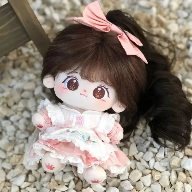 20cm Kawaii Anime Plush Doll Stuffed Customization Figure Miaomiao Cotton Doll Interchangeable Clothes Collection Birthday Gifts 4
