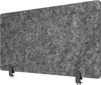 Stand Up Desk Store Refocus Raw Clamp-On Acoustic Desk Divider Mounted Privacy Panel To Reduce Noise And Visual Distractions 2