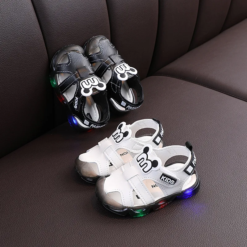 Chaussures De Sport Enfants Dinosaures - Avec Lumières, Respirables En Maille - Taille Petite à Moyenne, Antidérapantes