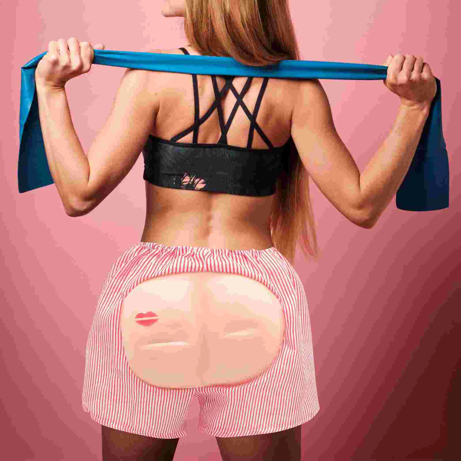 Elastic Waistband Funny Mooning Design Butt Costume Shorts Halloween Cosplay Carnivals Beach Costumes Accessories