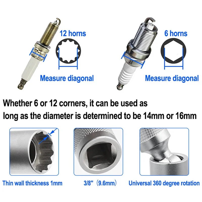 Spark Plug Socket Set 4
