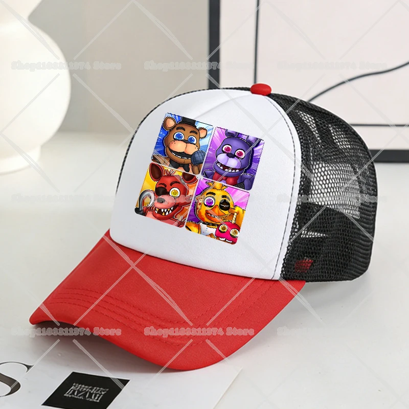 Five Nights at Freddy's Themed Mesh Baseball Cap - Cartoon Sports Hat
