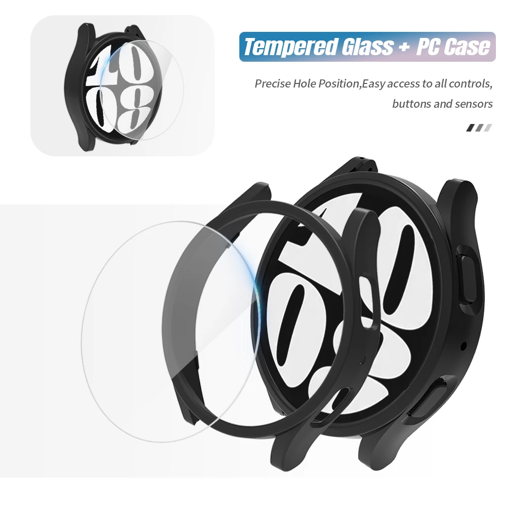 Premium Waterproof Glass Case with Bumper and Screen Protector