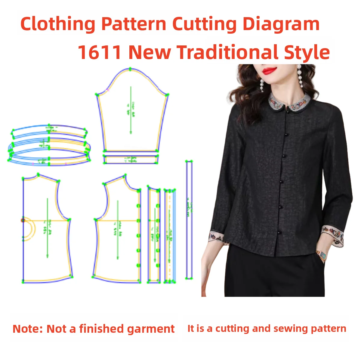 Silk Garment Sewing Pattern 1