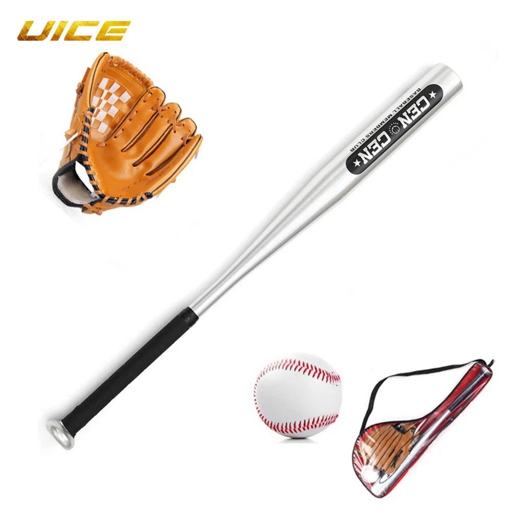 Baseball Gloves Aluminum Baseball Bat Set 25Inch With Glove&Baseballs