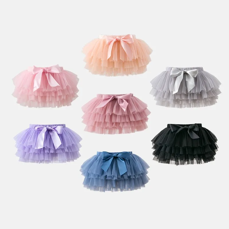 

Girls' Short Skirt Leggings Spring Autumn Summer Infant Pp Pants Baby Bag Pants Children's Short Skirt Headwear 2 Pcs 0m-3y