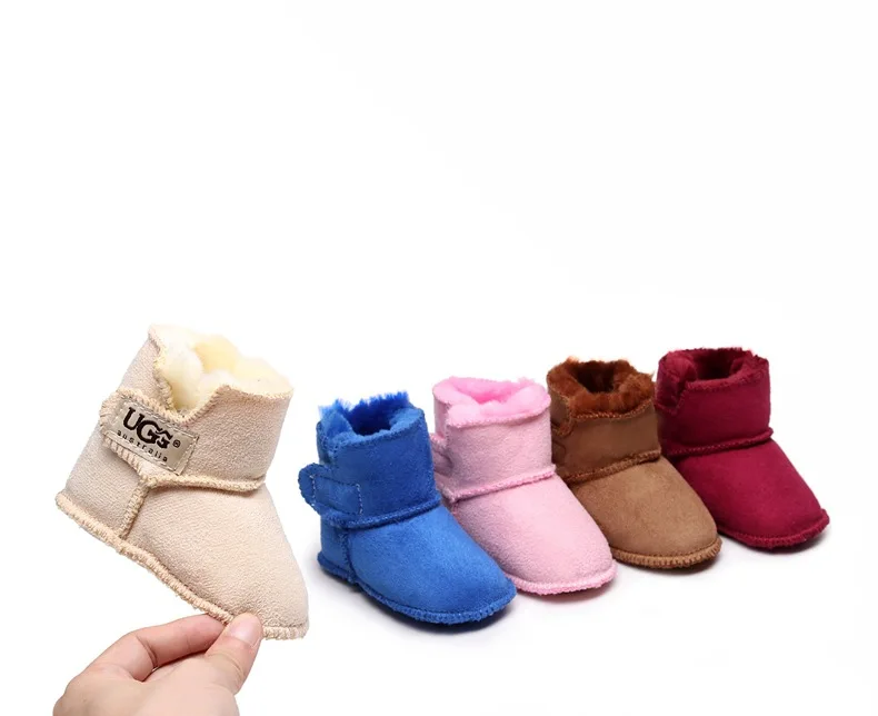 Baby Ankle-covered Boots Cute Bowknot Warm Lining Winter Infant First Walking Shoes for Baby Girls Soft Cotton Sole Baby Likes 4