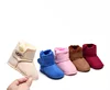 Baby Ankle-covered Boots Cute Bowknot Warm Lining Winter Infant First Walking Shoes for Baby Girls Soft Cotton Sole Baby Likes 4