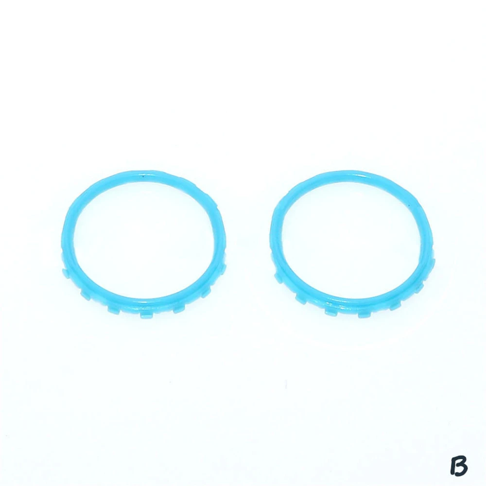 Chrome Custom Thumbstick Circle Accent Rings Compatibile Controller Microsoft- One Elite-Sostituzione Riparazione Xone E