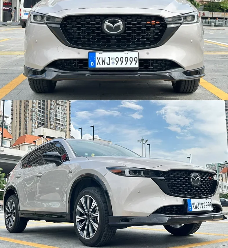 Számára Mazda CX5 CX-5 2022 2023 2024 Magas légnyomású levegő minőségű ABS Derült Sztrájktörő autó Sebtömő bejárati Ajak Diffuzőr Találat Hátvéd fedezze