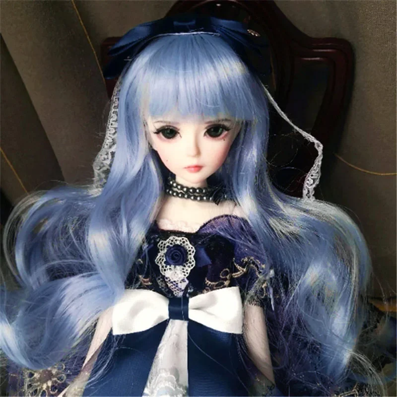 

High temperature fiber hair BJD SD 1/3 1/4 1/6 1/8 1/12 bjd wig men's and women's doll wigs with bangs curls