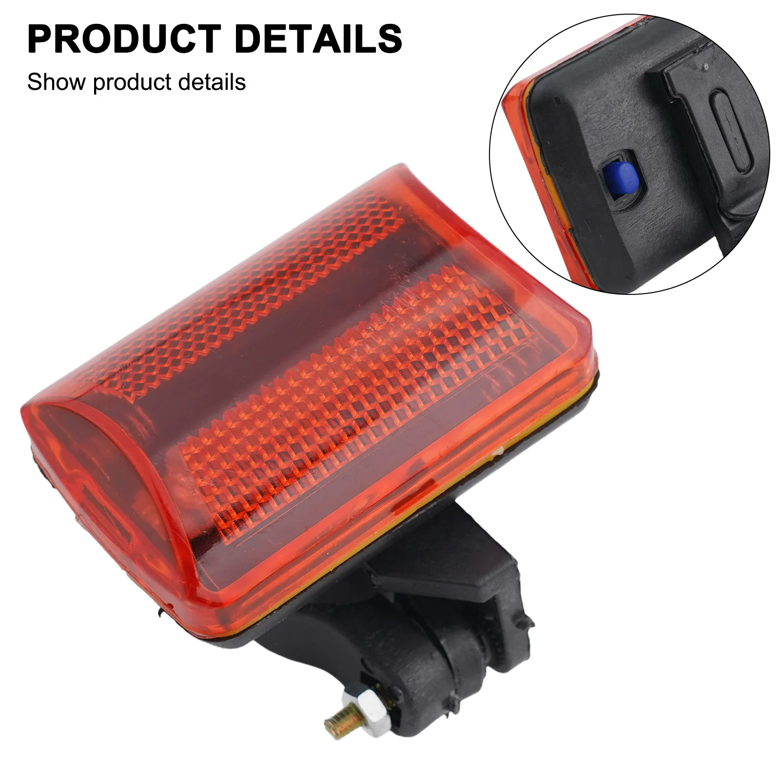 Bicycle Rear Tail Light 5-LED Safety Flashing Mount AA Battery Powered Night Riding Taillight MTB Road Bike Accessories
