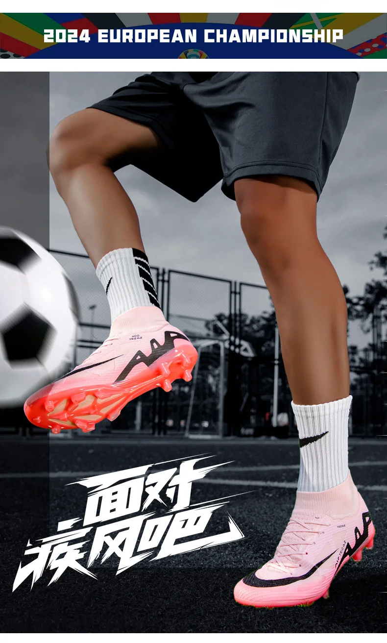 Description Picture 4 of itemNew Men's Football Shoes Professional Match Society Cleats Soccer Shoes Original Indoor Training Non Slip Football Field Boots